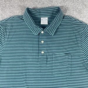 Brooks Brothers Blue and Green Striped Polo